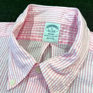 XL - Brooks Brothers Seersucker dress shirt Size: XL